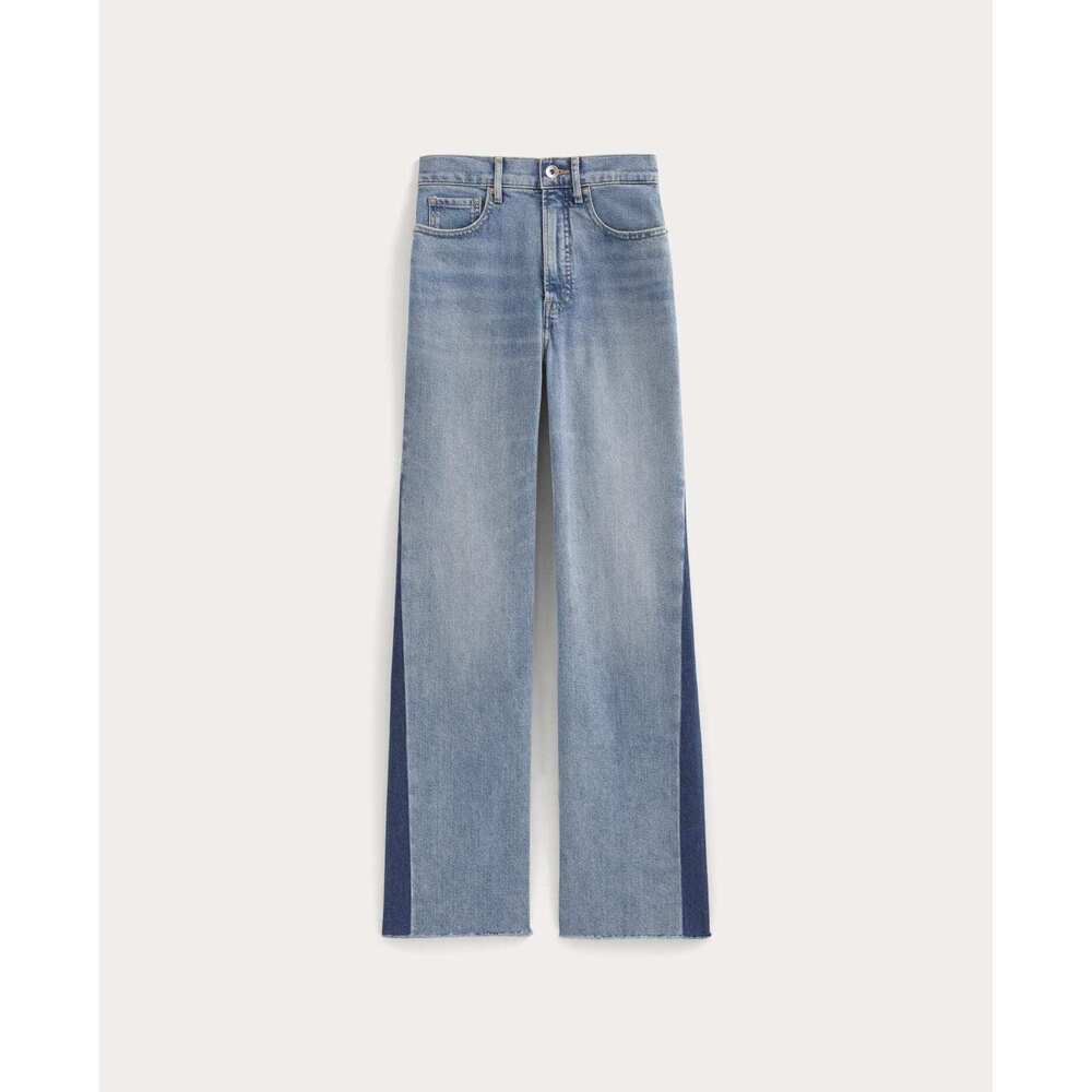 Everlane Women's Way-High® Sailor Jean 2.0 in Washed Indigo, Size 30, Cotton